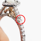 14k White Gold Disney Enchanted Merida Pear Shape Diamond Ring