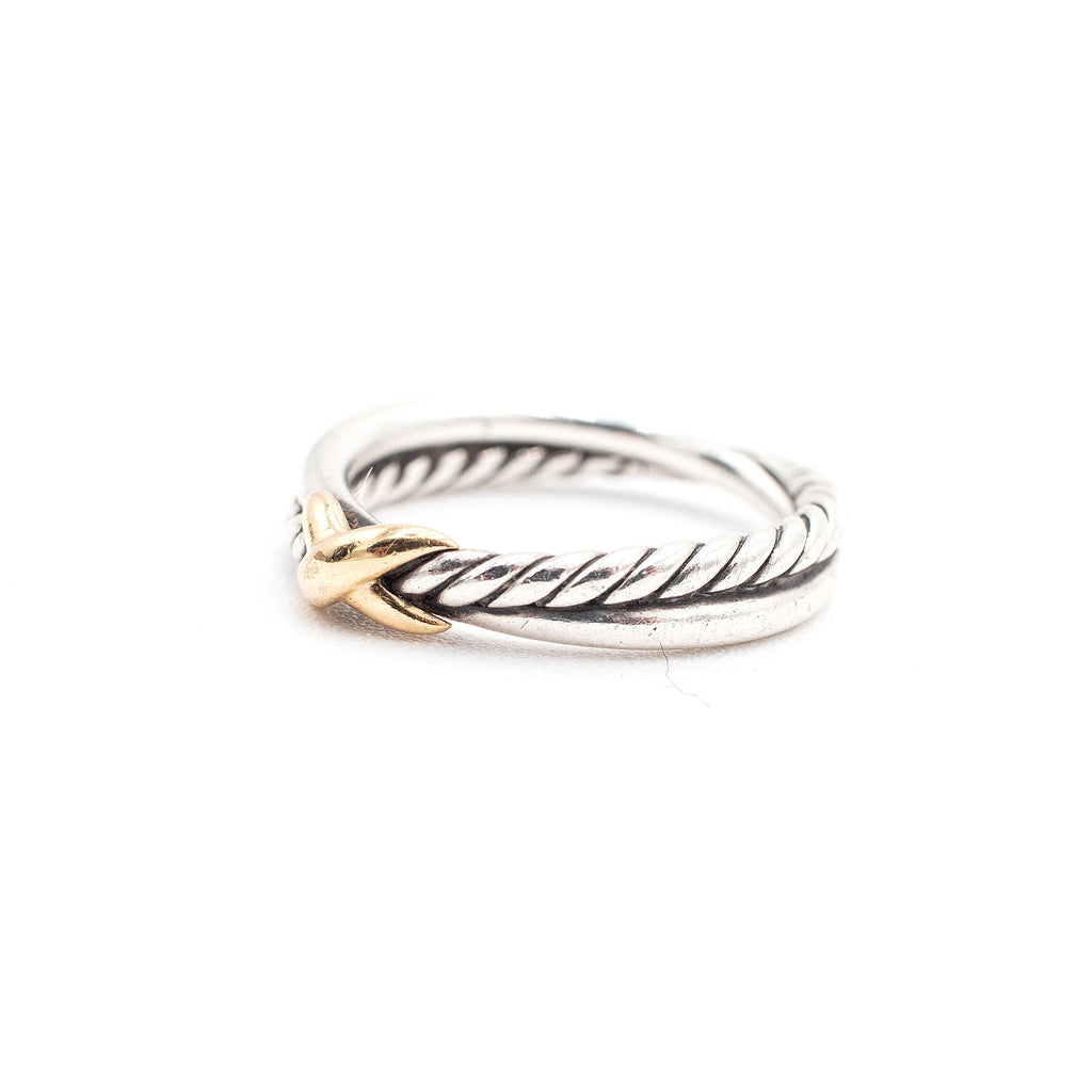 David Yurman Sterling Silver Twisted Rope Ring