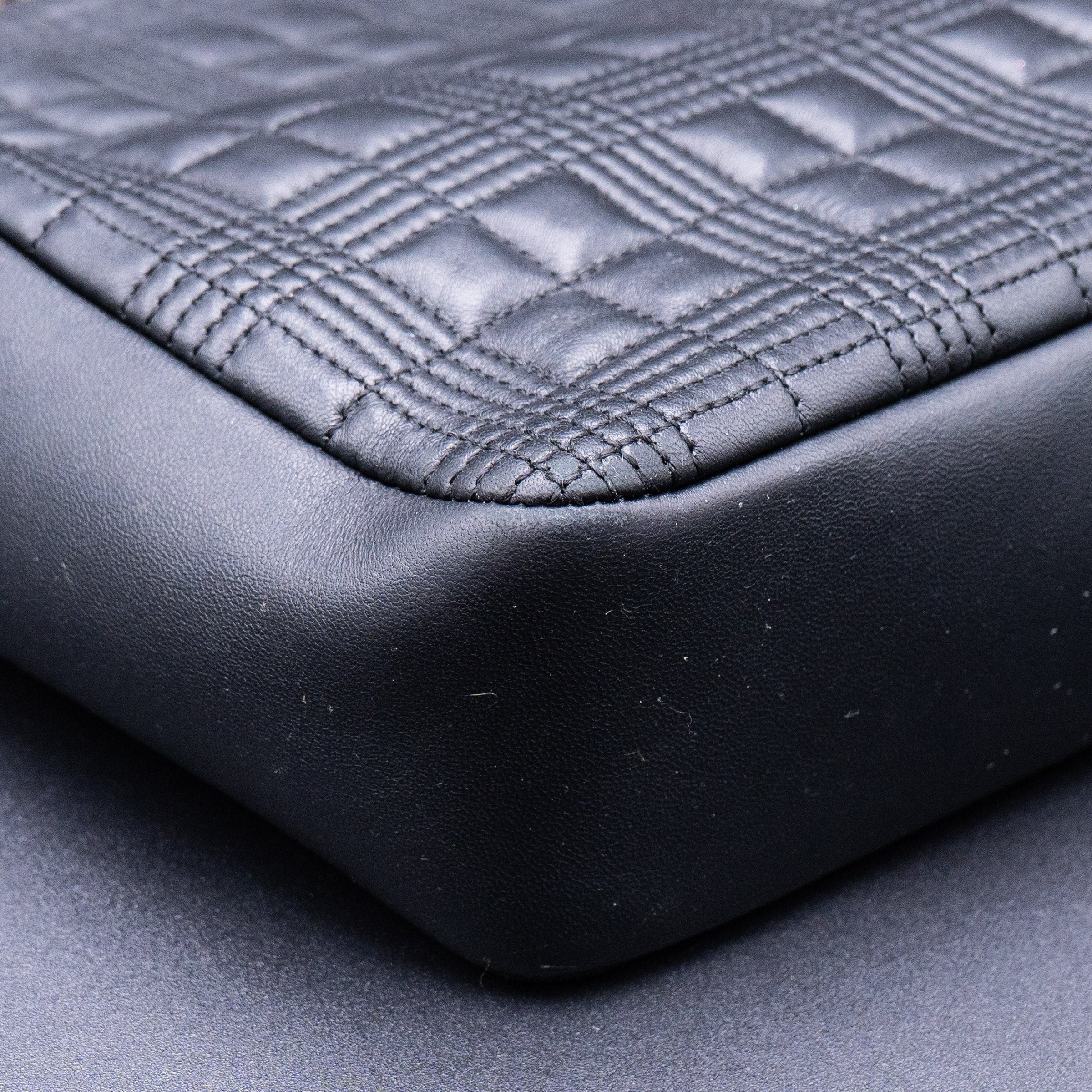 Burberry Lambskin Quilted Medium Lola Bag Black