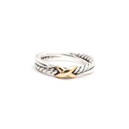 David Yurman Sterling Silver Twisted Rope Ring