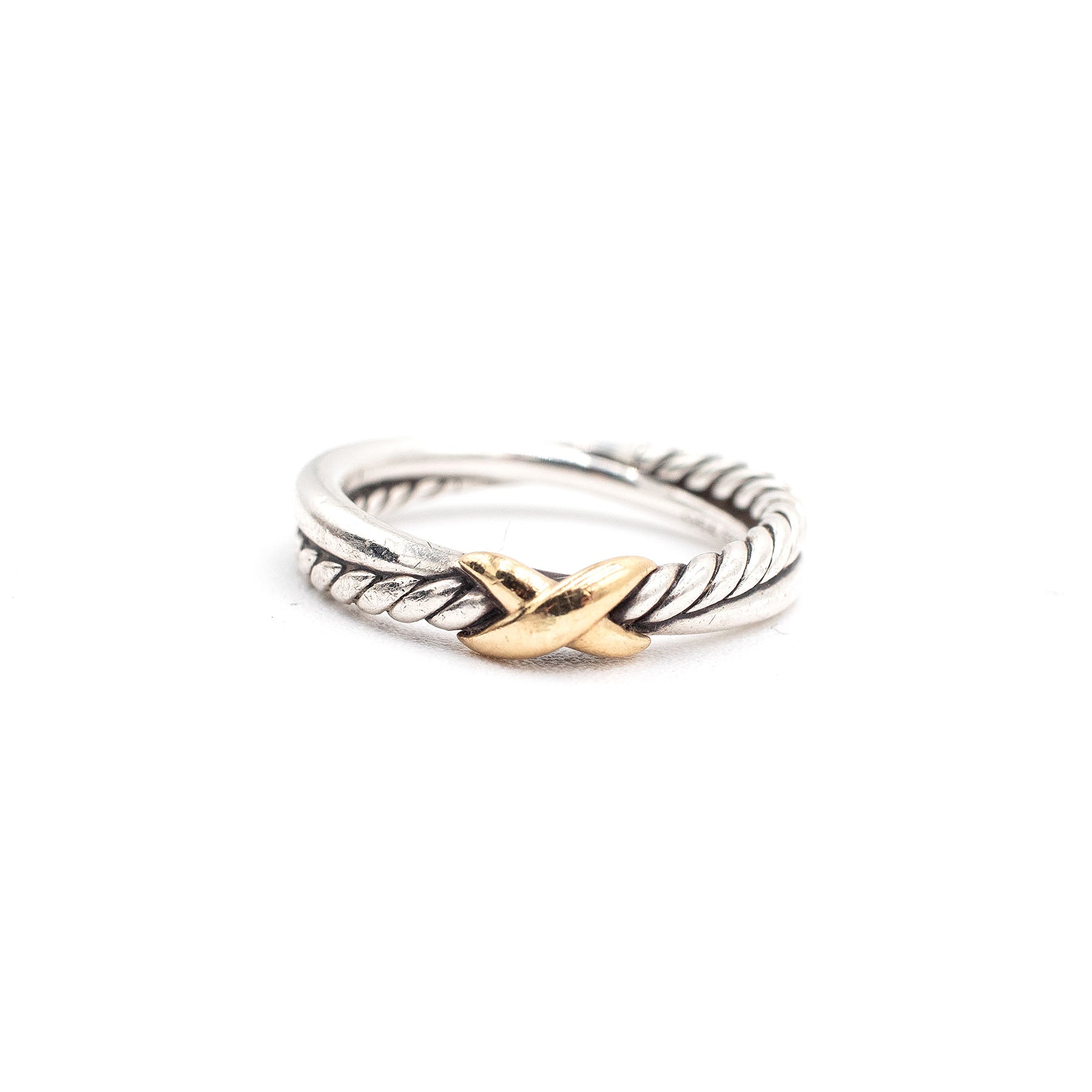 David Yurman Sterling Silver Twisted Rope Ring