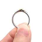 David Yurman Sterling Silver Twisted Rope Ring