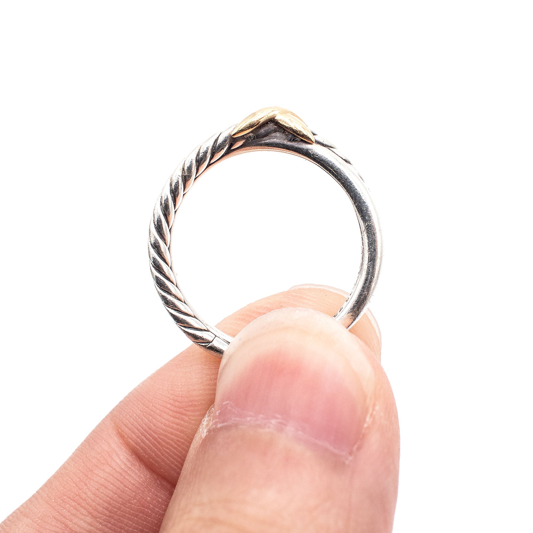 David Yurman Sterling Silver Twisted Rope Ring