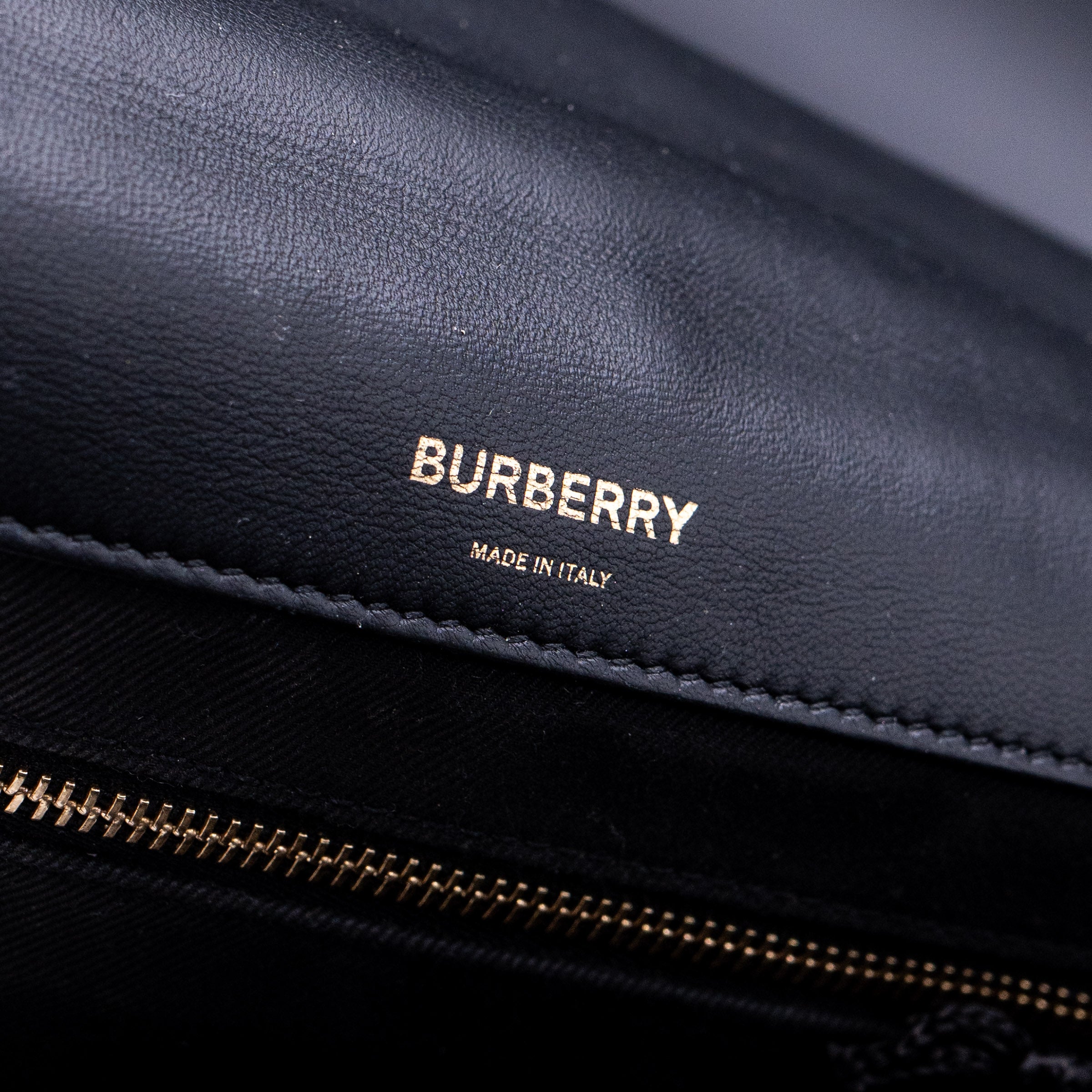 Burberry Lambskin Quilted Medium Lola Bag Black