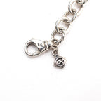 David Yurman Sterling Silver Heart Charm Link Bracelet