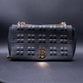 Burberry Lambskin Quilted Medium Lola Bag Black