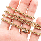 10k Yellow Gold 3.5mm 20 in Rope Chain Necklace