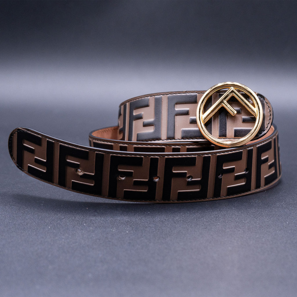 F Is Fendi FF Embossed Belt