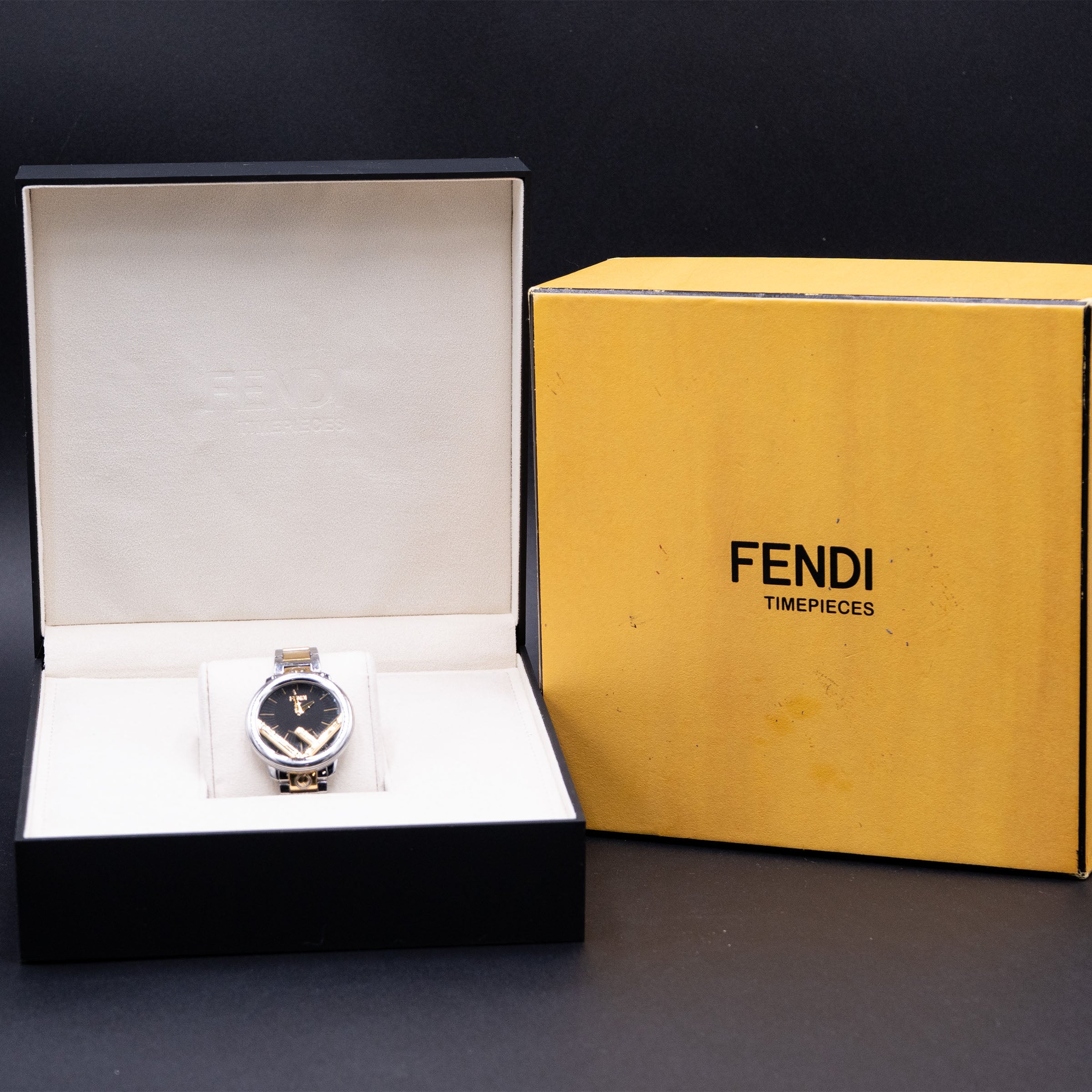 Fendi Run Away Two Tone Black Dial With Box