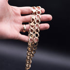 14k Yellow Gold  13mm Curb Link Chain Necklace