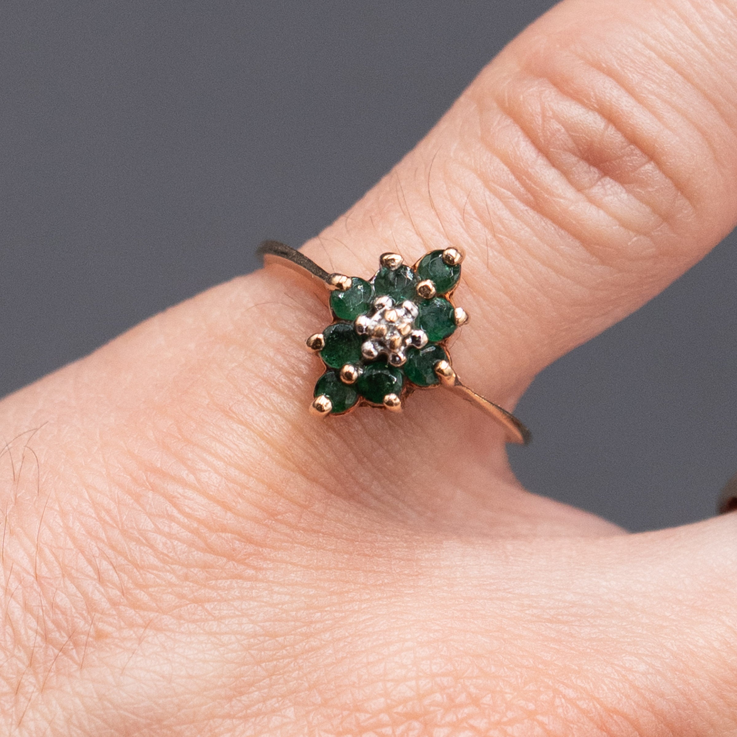10k Yellow Gold Marquise Shape Vintage Ring