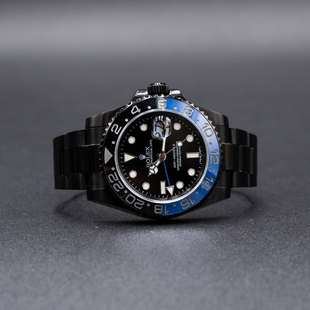 Rolex GMT-Master II "Batman" Custom PVD Watch