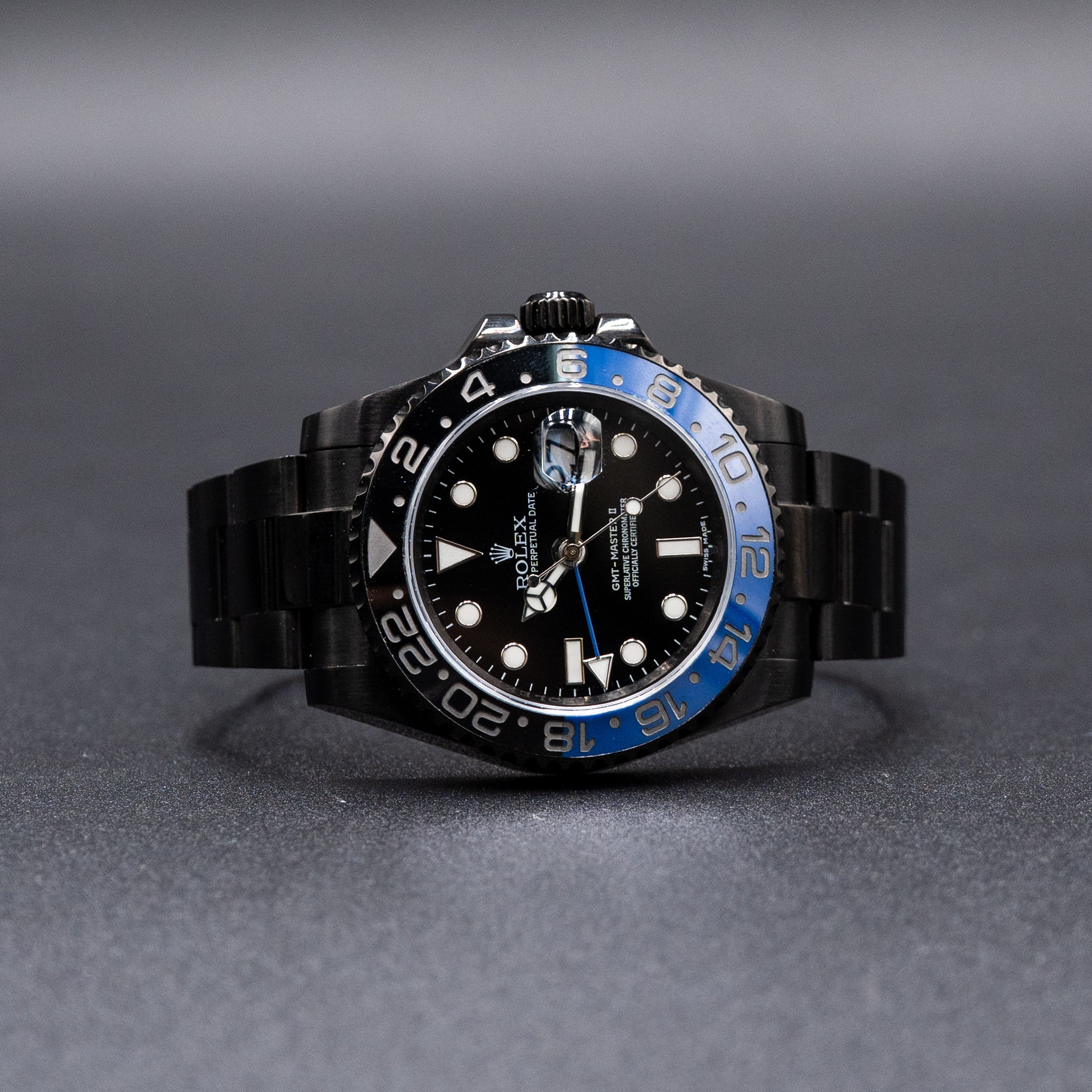 Rolex GMT-Master II "Batman" Custom PVD Watch