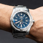 Breitling A32390 Avenger Diamond Blue Dial Stainless Steel Watch