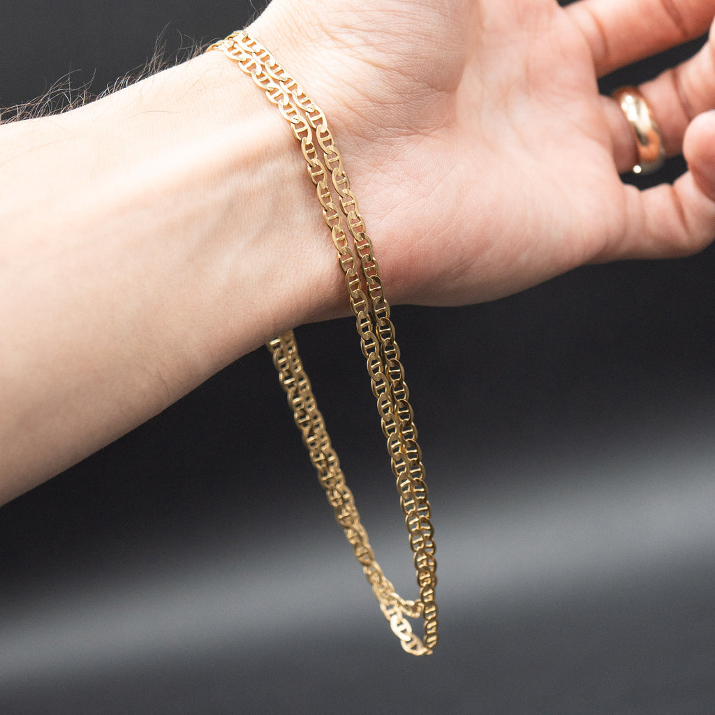 14k Yellow Gold Gucci Style Link Chain Necklace