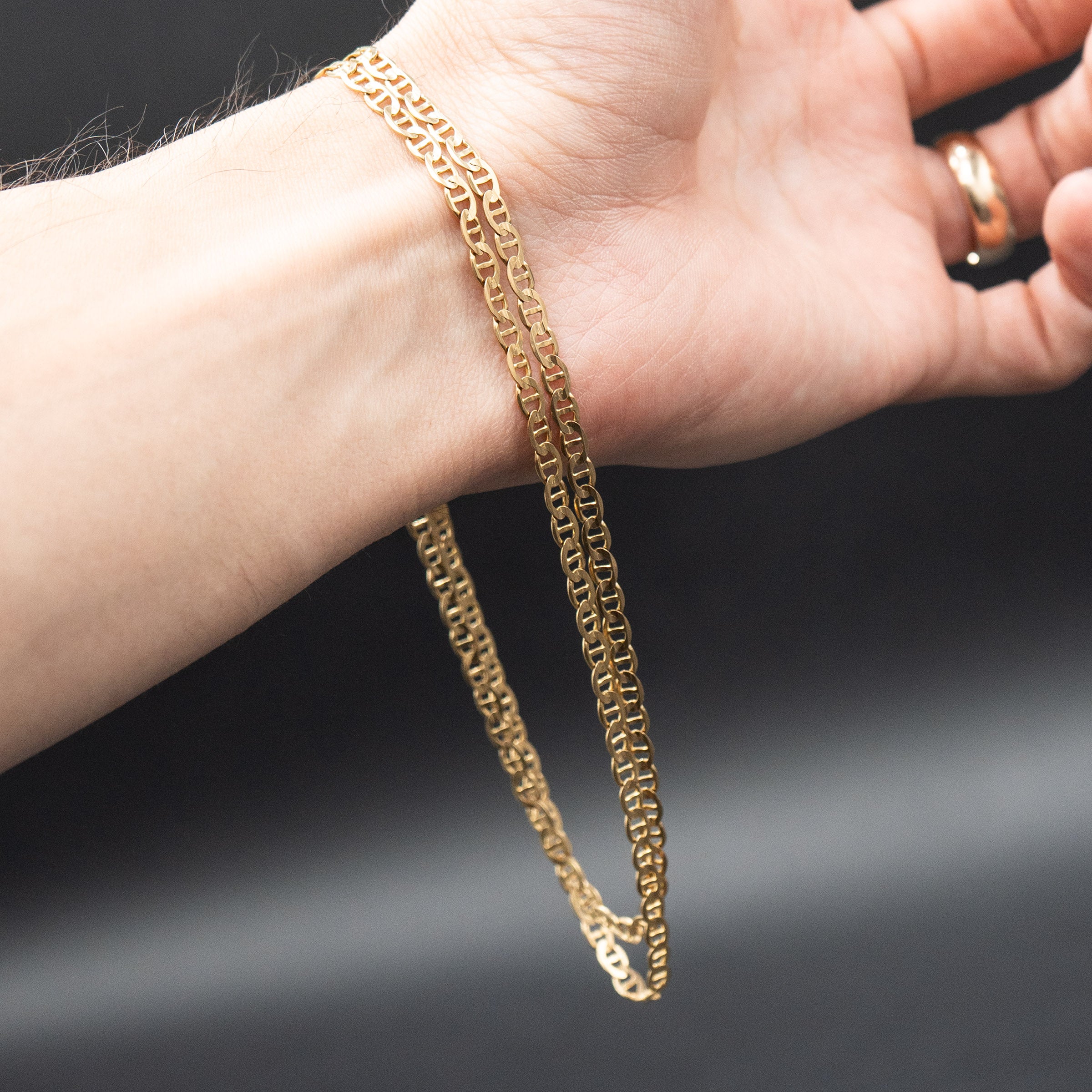 14k Yellow Gold Gucci Style Link Chain Necklace