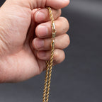 14k Yellow Gold Light Rope Chain Necklace