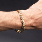 14k Yellow Gold Wheat 6 inch Chain Bracelet