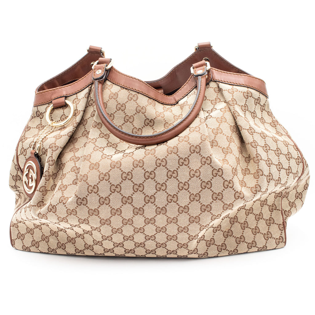 Gucci GG Canvas Sukey Tote Large Handbag