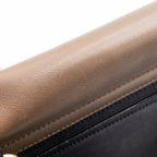 Celine Trapeze Gray and Blue Shoulder Leather Handbag