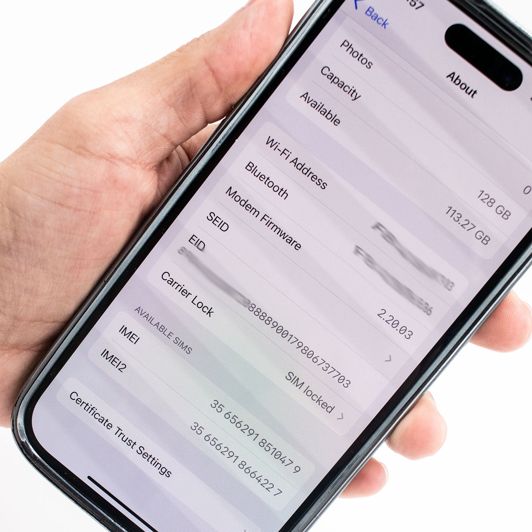 Apple iPhone 15 128GB Black Color AT&T Phone With Case