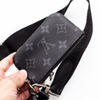 Louis Vuitton Trio Messenger Crossbody Monogram Black & Gray Handbag