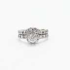14k White Gold Round Cut Diamond Engagement Ring