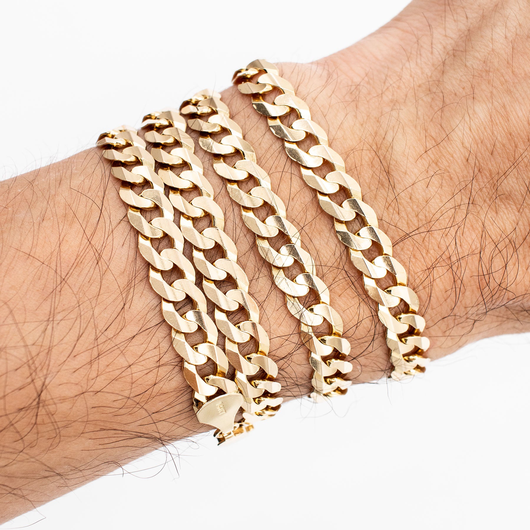 14k Yellow Gold Curb Link Chain 23 inch Necklace