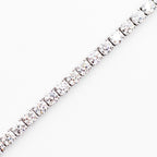 14k White Gold 9.20ctw Round cut Diamond Tennis Bracelet