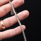 14k White Gold Round Cut Diamond Tennis Bracelet