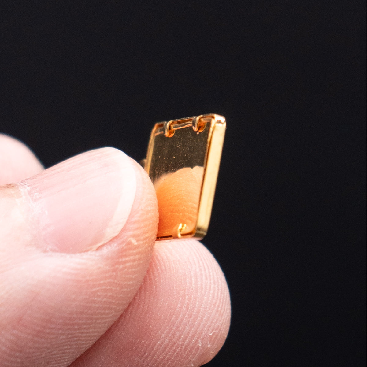 24k Yellow Gold Bar Pendant