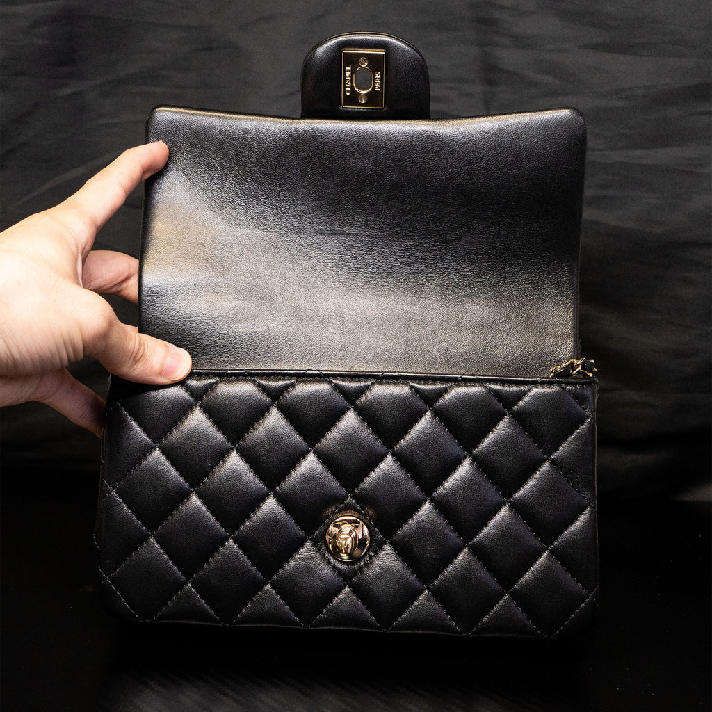 Chanel Mini Flap Black Single Flap Handbag