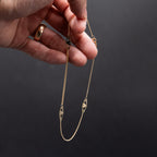 14k Yellow Gold Heart By The Yard Chain Bracelet