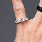 14k Yellow Gold Round Diamond Engagement Ring