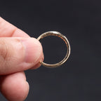 14k Yellow Gold Bezel Set Diamond Wedding Band