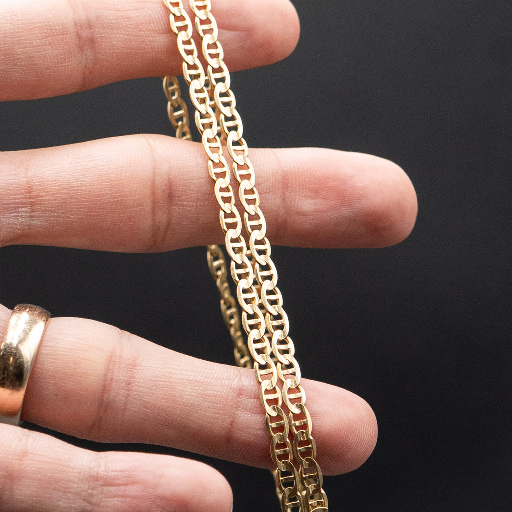 14k Yellow Gold Gucci Style Link Chain Necklace