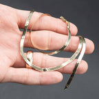 14k Yellow Gold Herringbone Ladies Necklace