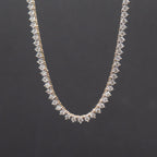 10k Yellow Gold Diamond Tennis 20 inch Necklace