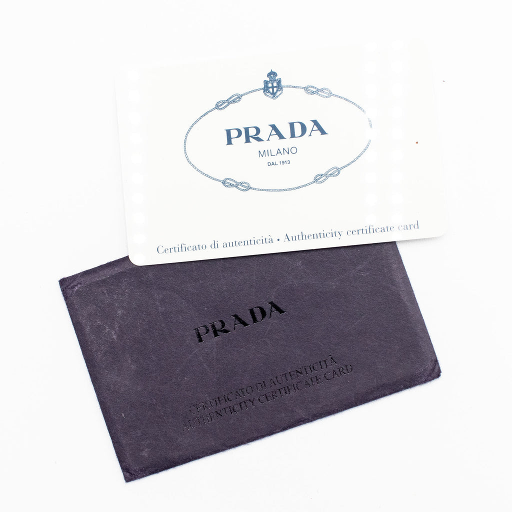 Prada Saffiano Leather Blue Gray Handbag