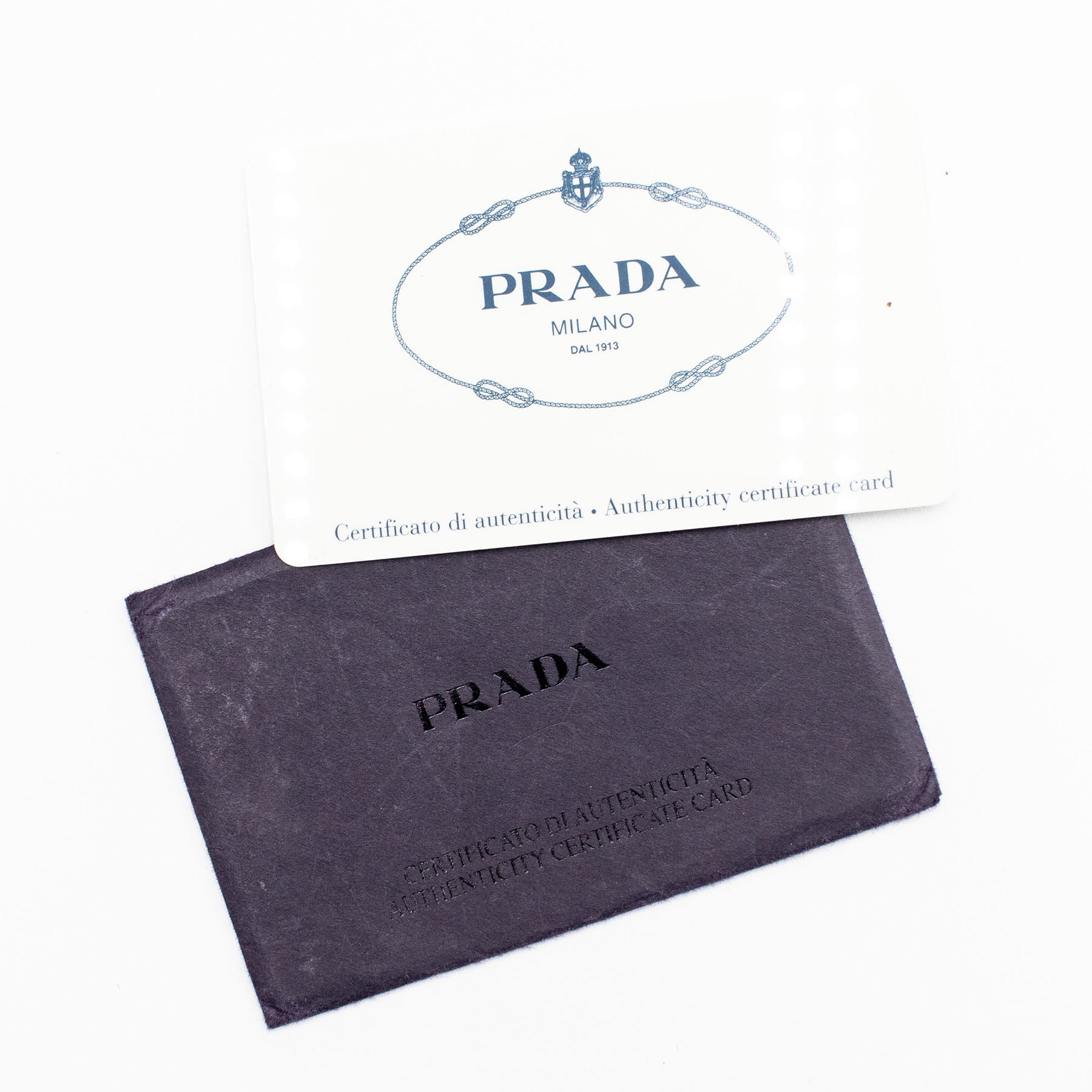 Prada Saffiano Leather Blue Gray Handbag
