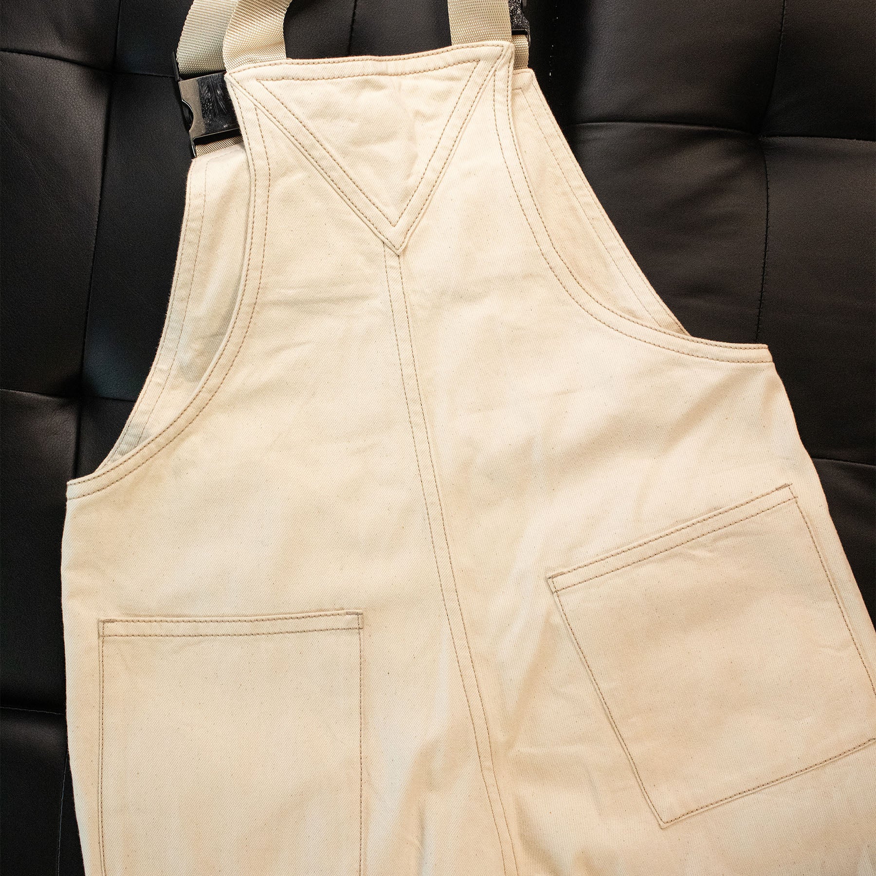 Prada Bull Beige Denim Overalls Size 33 Men