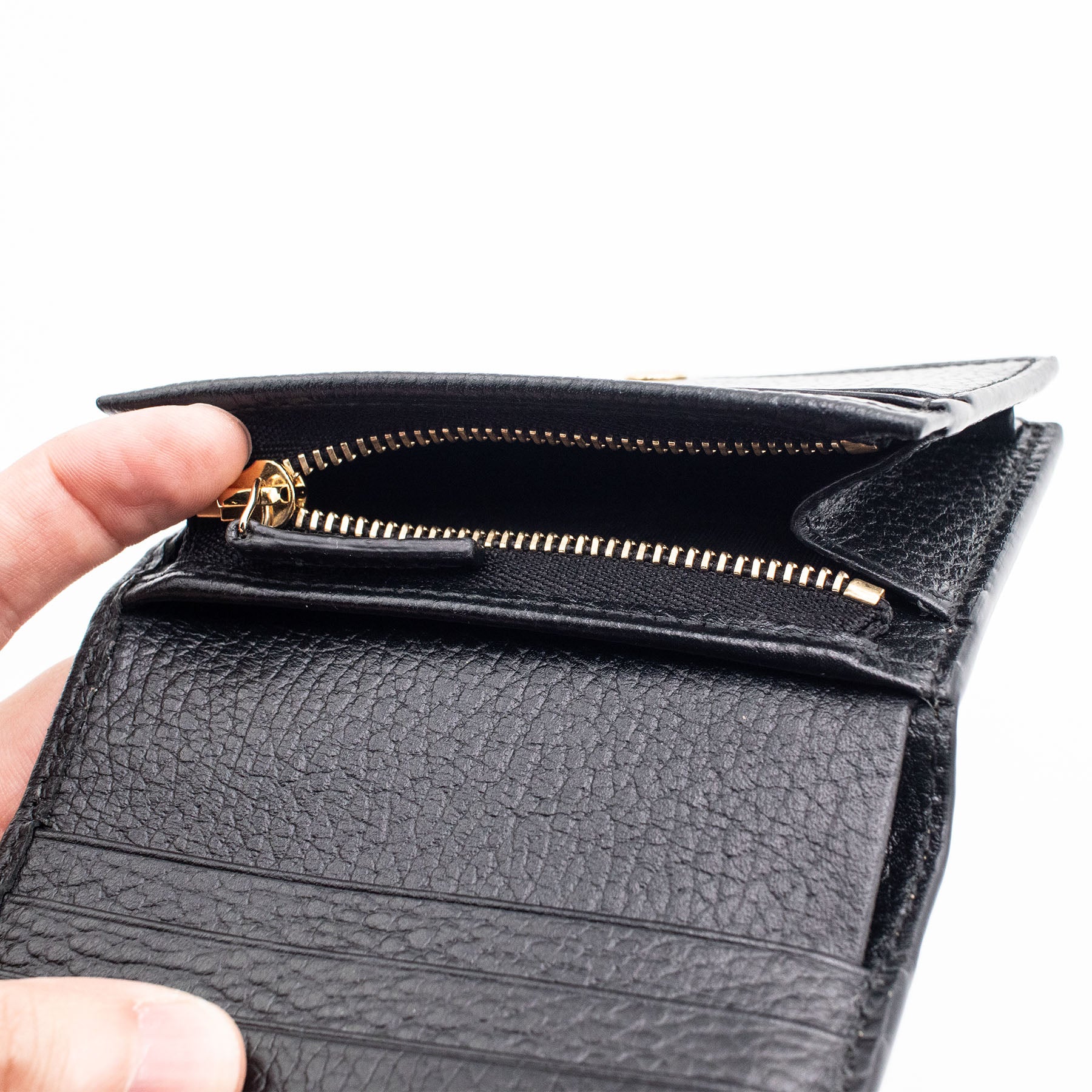 Gucci GG Marmont Bi-Color Canvas Wallet