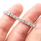14k White Gold 5.50ctw Round Diamond Tennis Bracelet