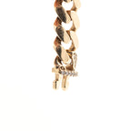 10k Yellow Gold 8mm Cuban Link Chain Bracelet