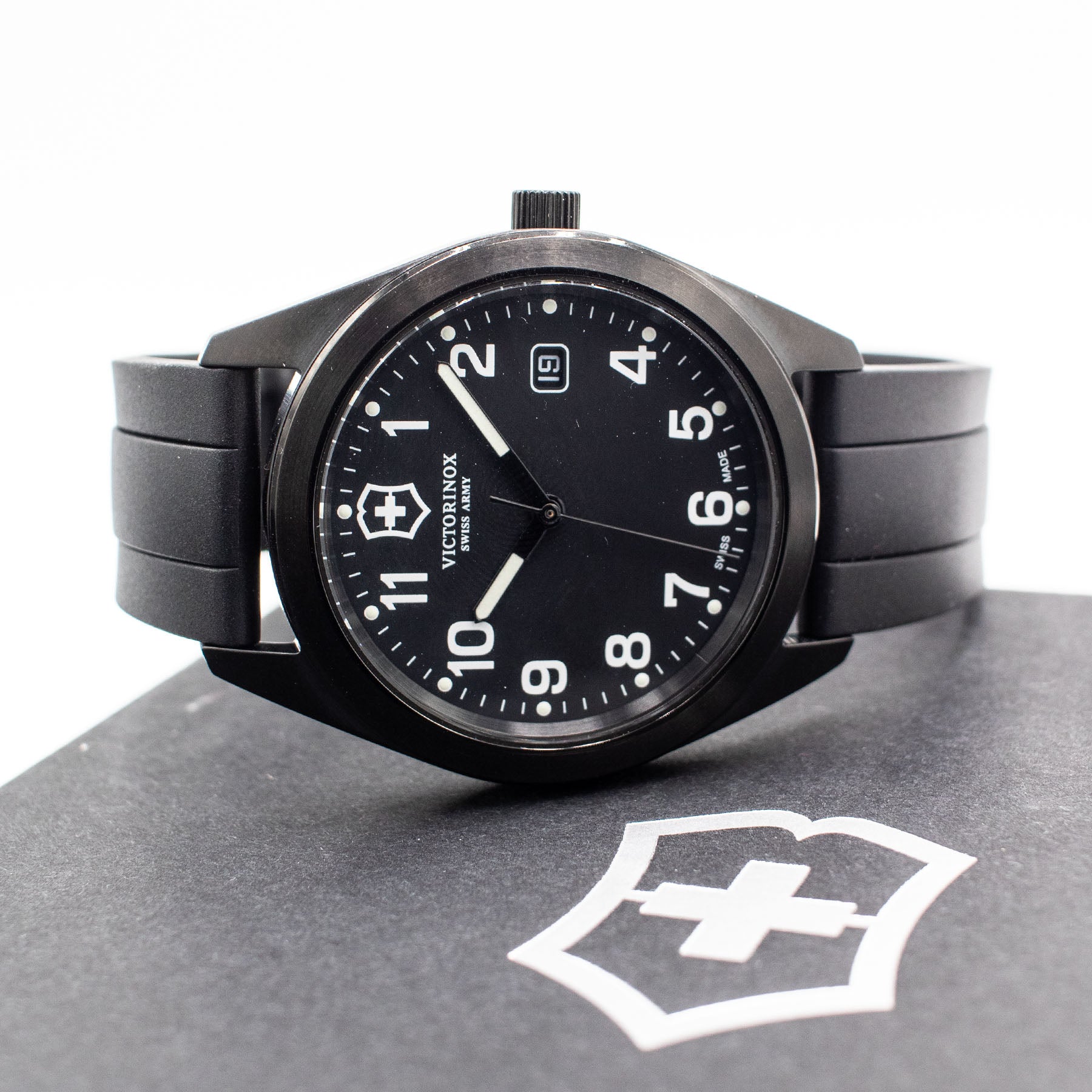 Victorinox Swiss Army Garrison Date Black Dial Watch