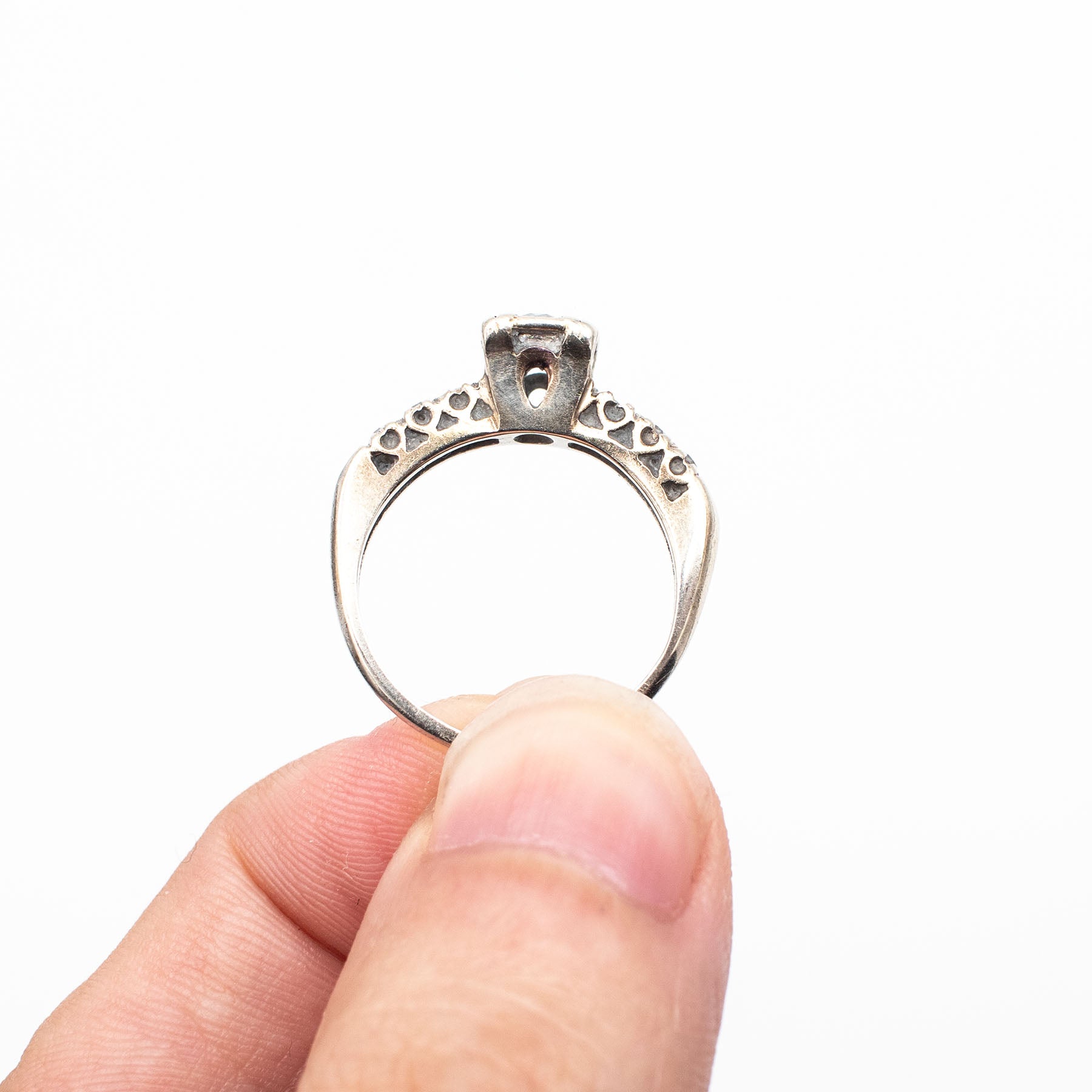 14k White Gold 0.50ctw Round Diamond Ring