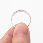 10k White Gold Mens Simple Wedding Band