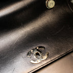 Chanel Trendy CC Top Handle Gold Hardware Quilted Black Leather Handbag