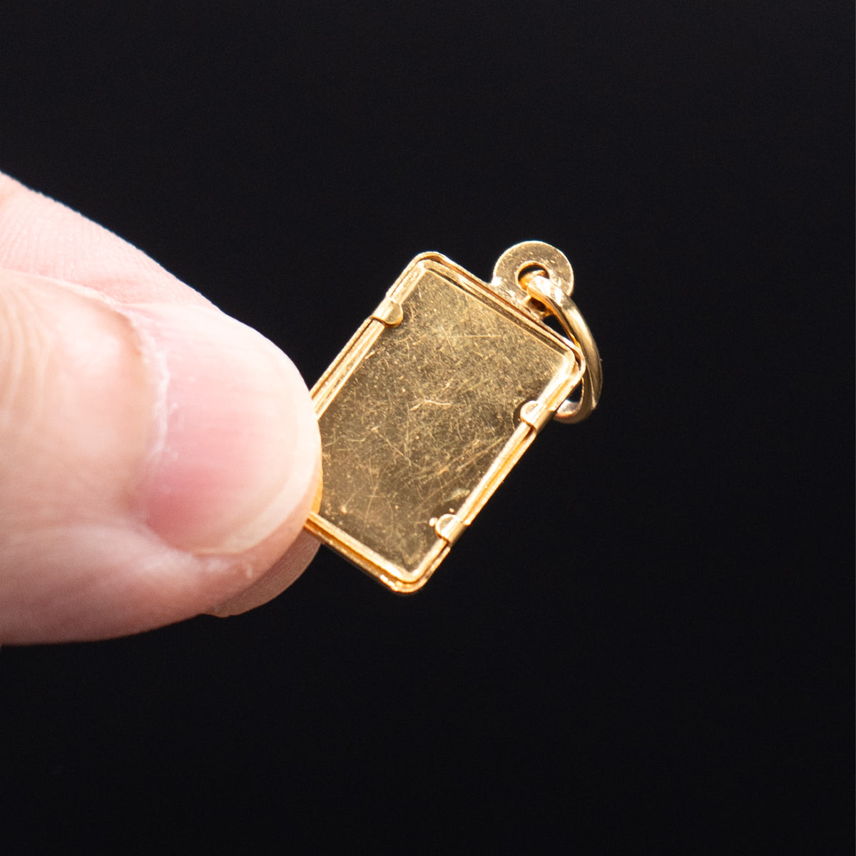 24k Yellow Gold Bar Pendant