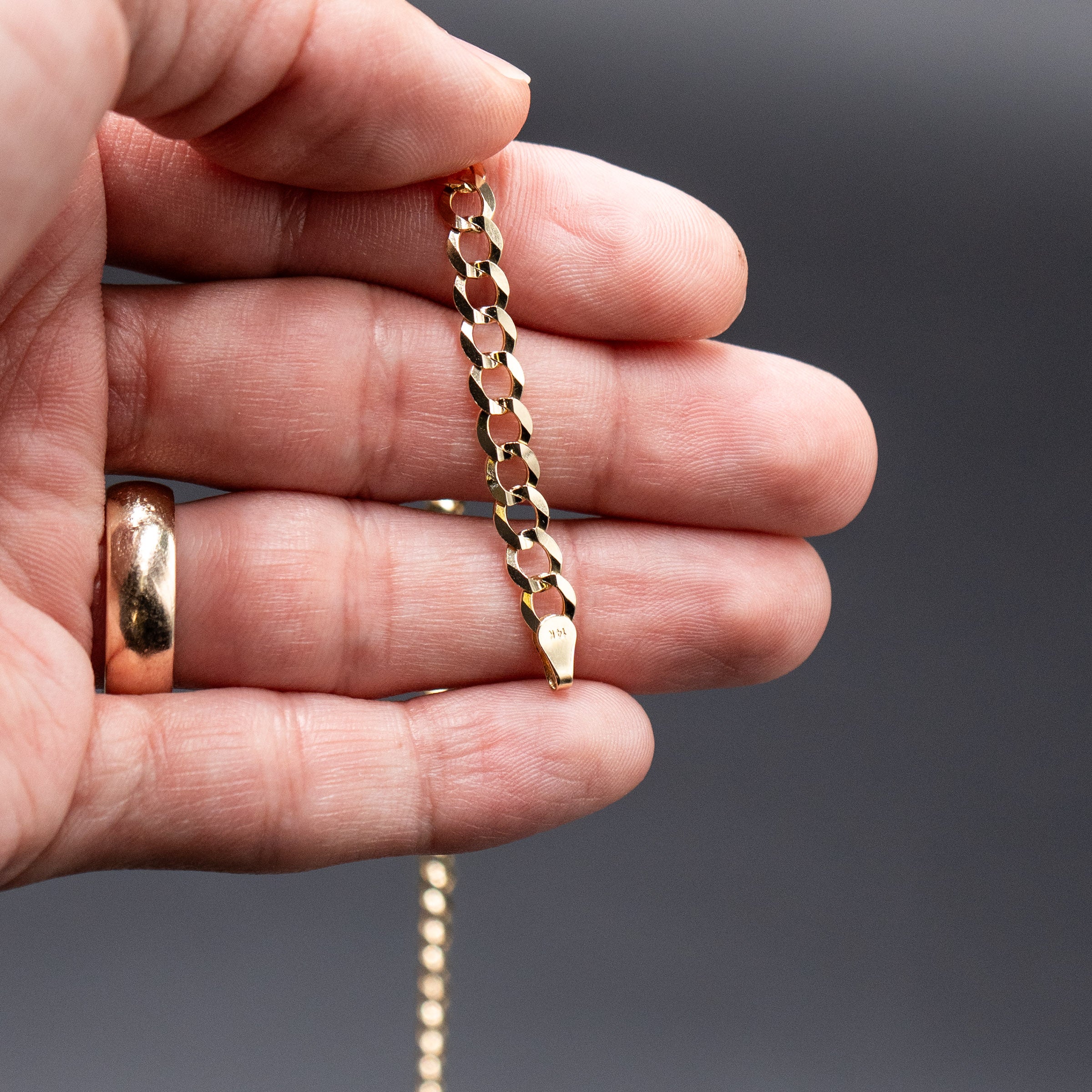 14k Yellow Gold Gucci Link Chain Necklace